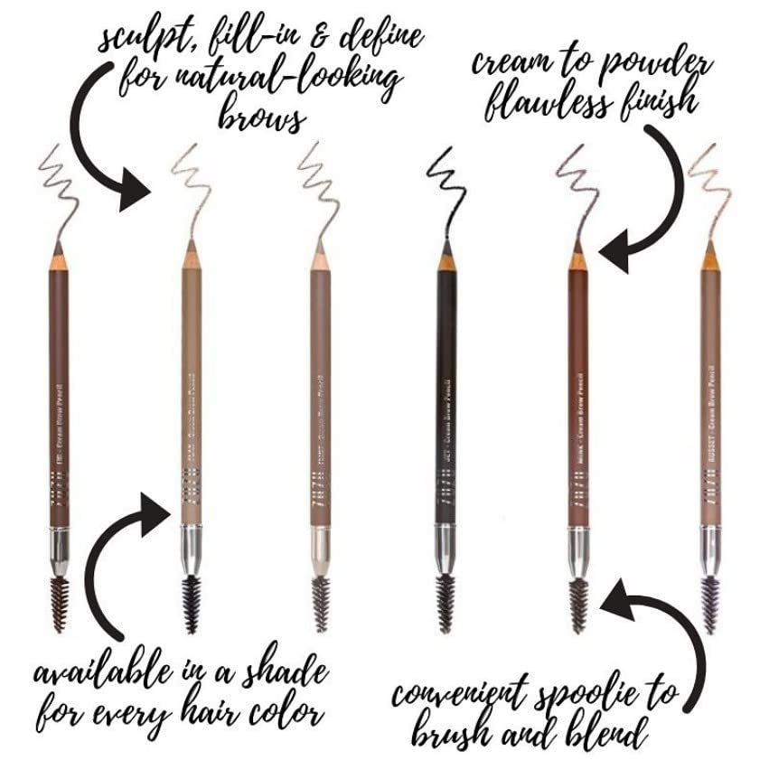 Zuzu Luxe Crème Sourcils Brun Echantillon Teinte: aperçu rapide de la teinte naturelle sur peau.