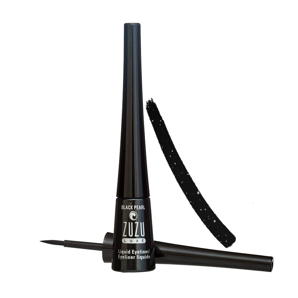 Liner noir perle Zuzu Luxe, flacon élégant pour précision du trait.