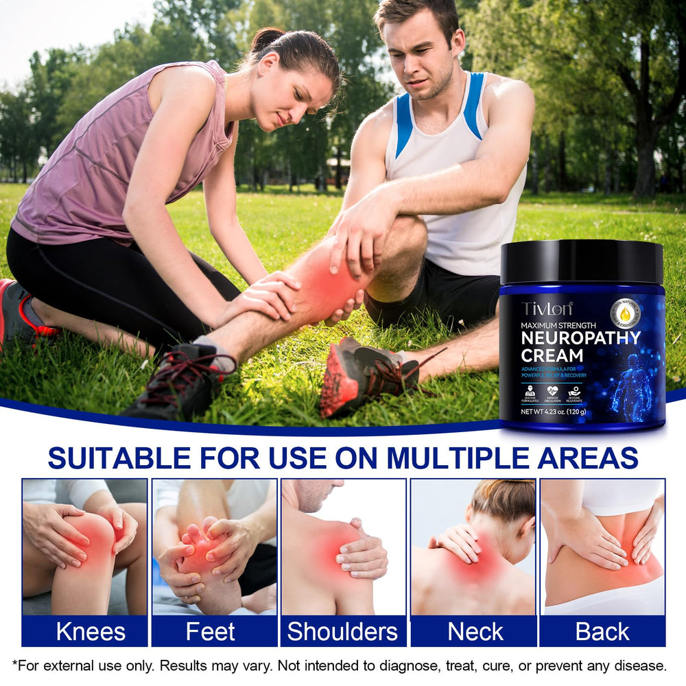 ZVHCFYQR Crème relief neuropathie – arnica et eucalyptus pour le bien-être.