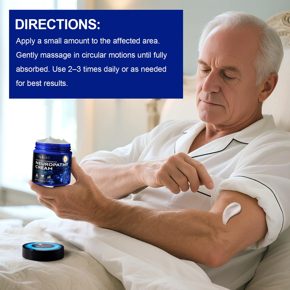 ZVHCFYQR Crème relief neuropathie – utilisation quotidienne recommandée pour zones ciblées.