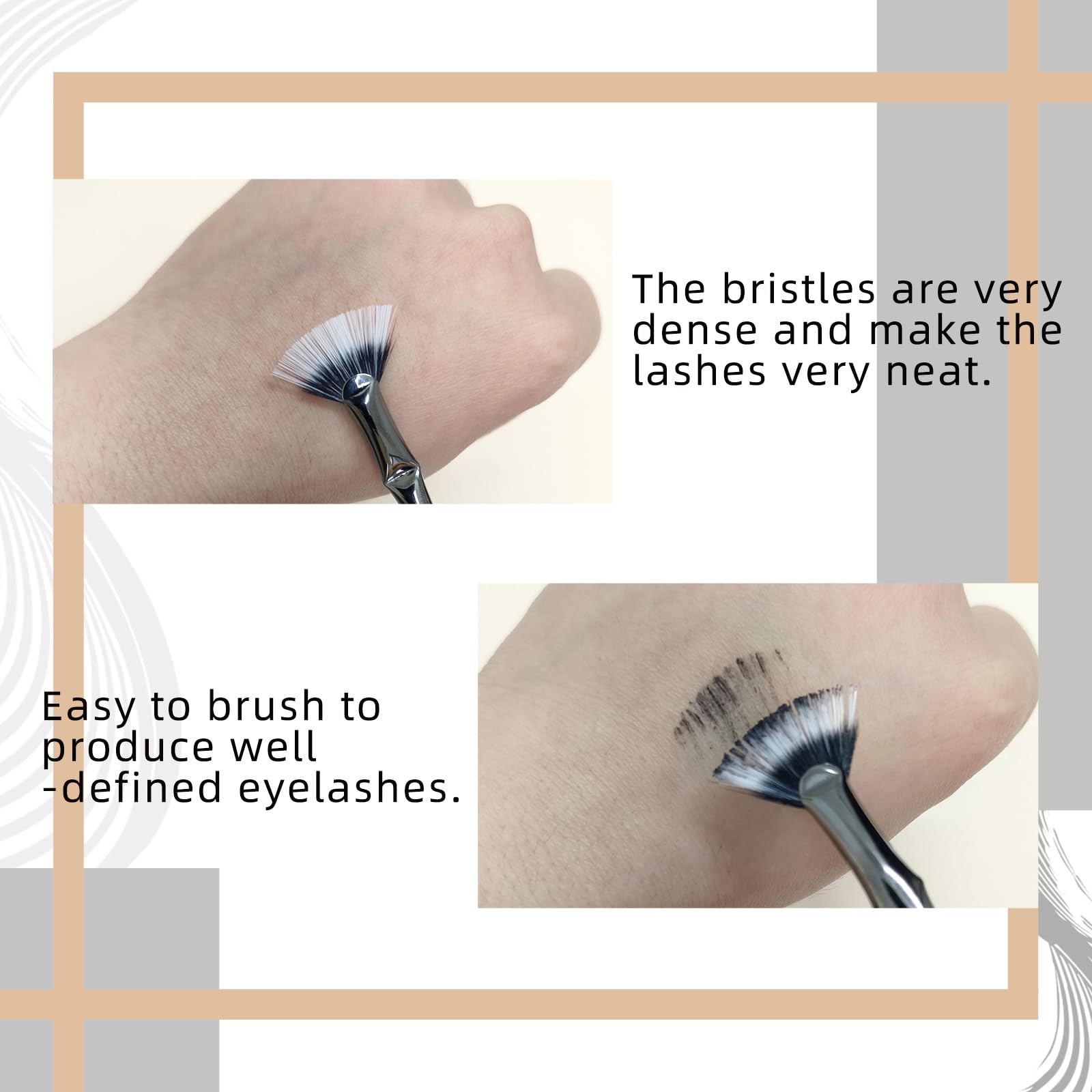 Zvrlampro brosse fan-mascara-portable-sac-a-main, idéale en déplacement.