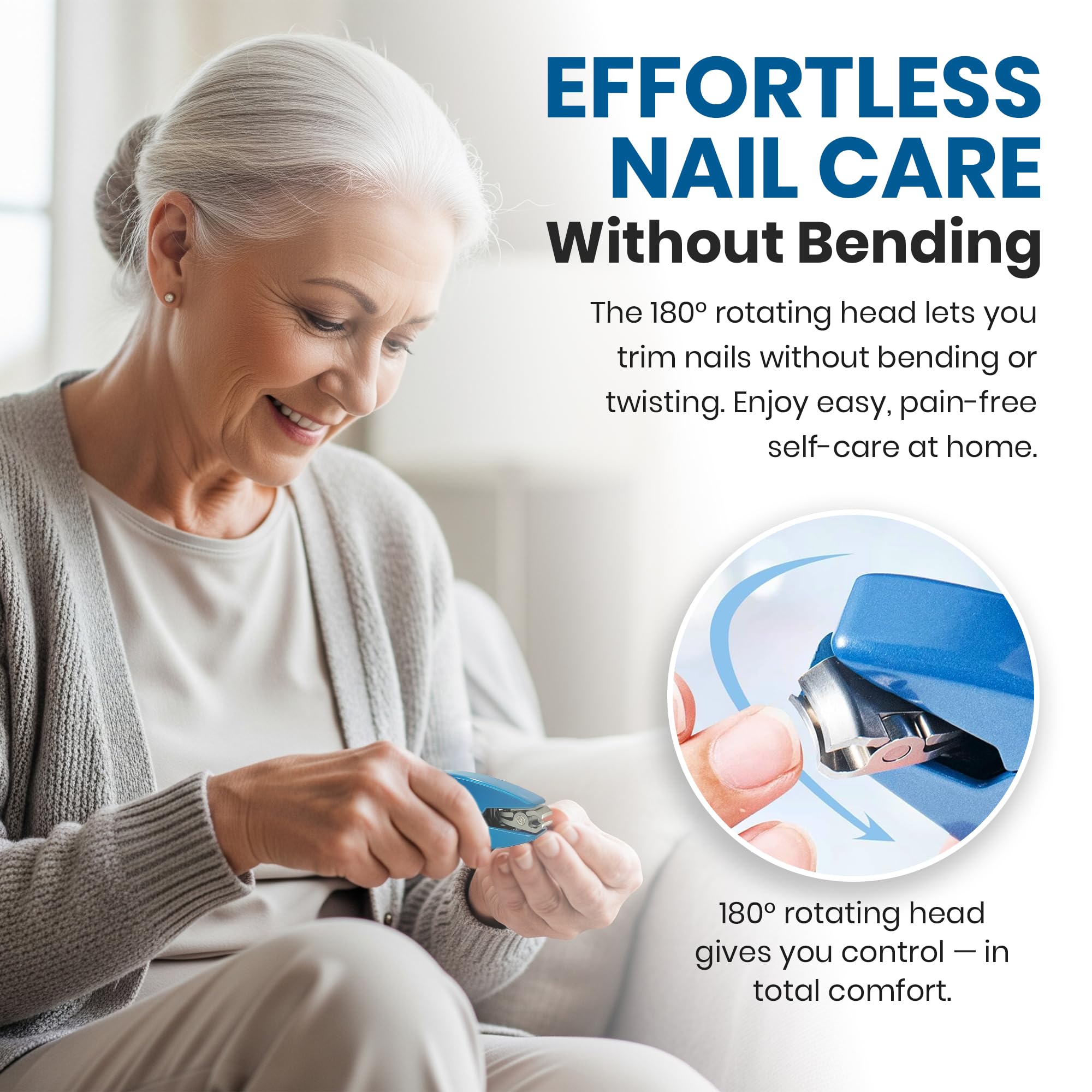ZW Direct coupe-ongles ergonomique prise en main confortable pour arthritiques.
