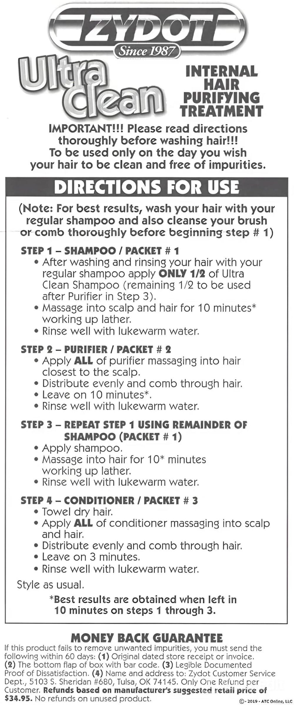Zydot Ultra Clean brillance douceur – cheveux plus lisses et soyeux.