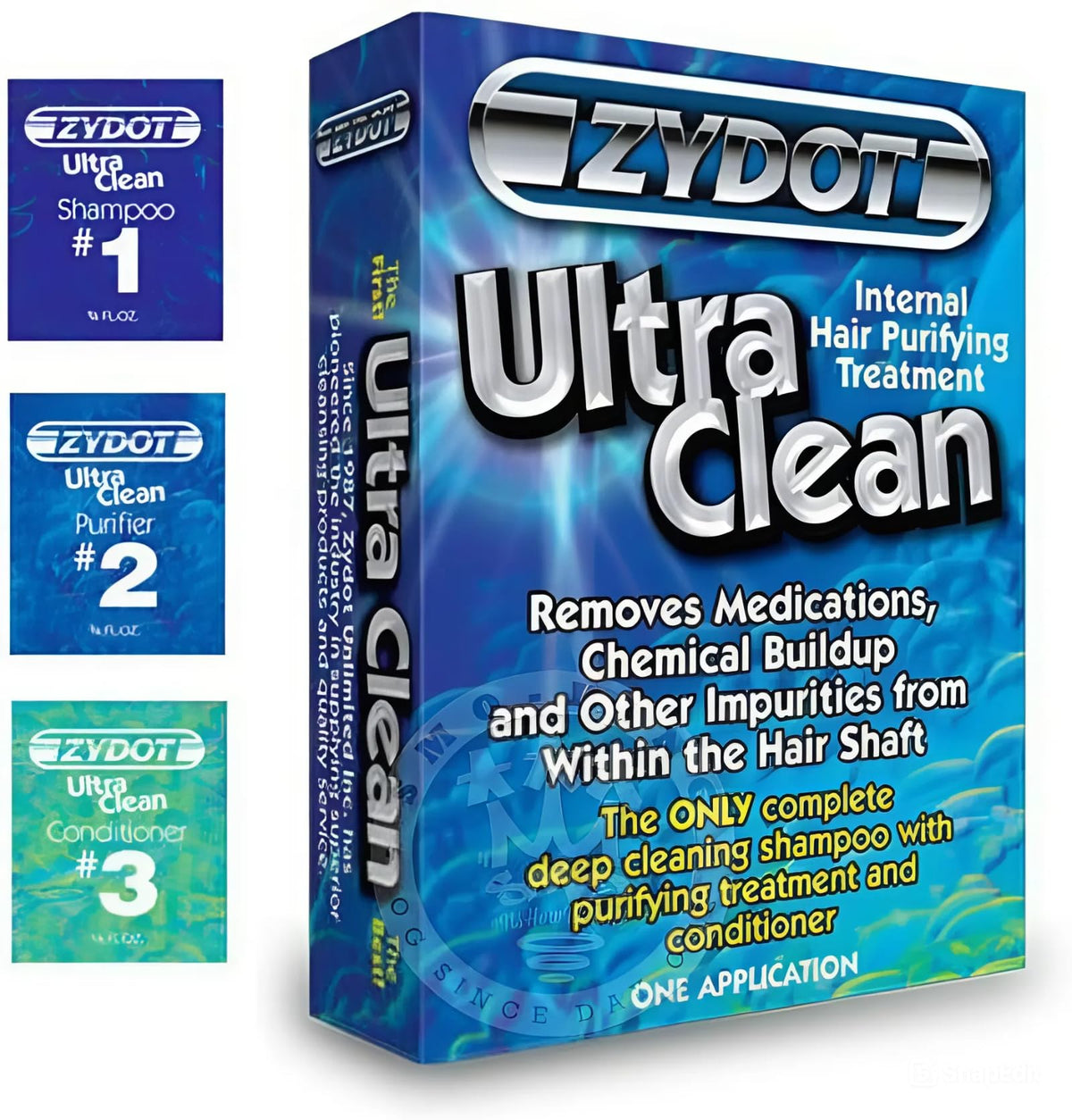 Zydot Ultra Clean shampoing bouteille – nettoie les résidus capillaires.