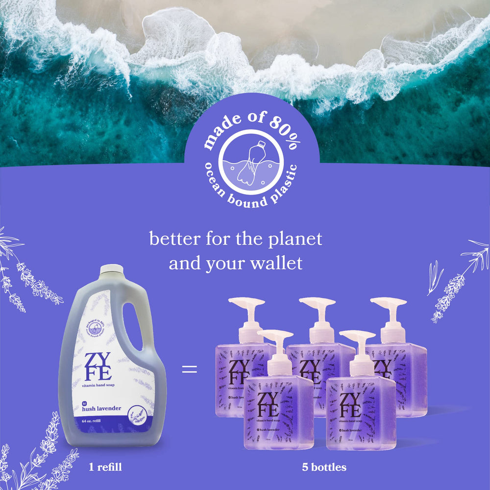 ZYFE formule naturelle coco aloe vitamine E pour mains douces et hydratées.