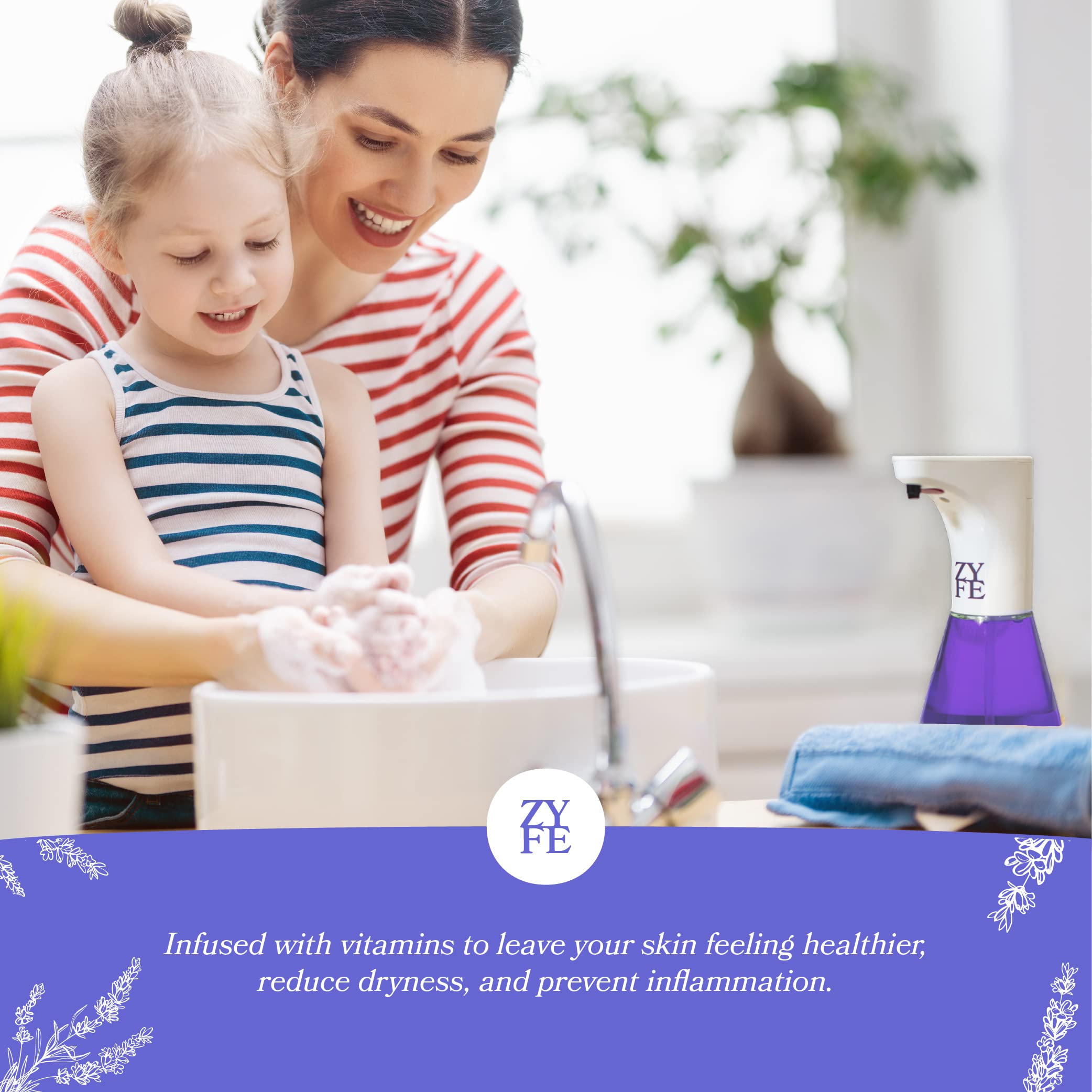 ZYFE ingrédients naturels sans sulfates ni parabènes, respectueux de la peau.
