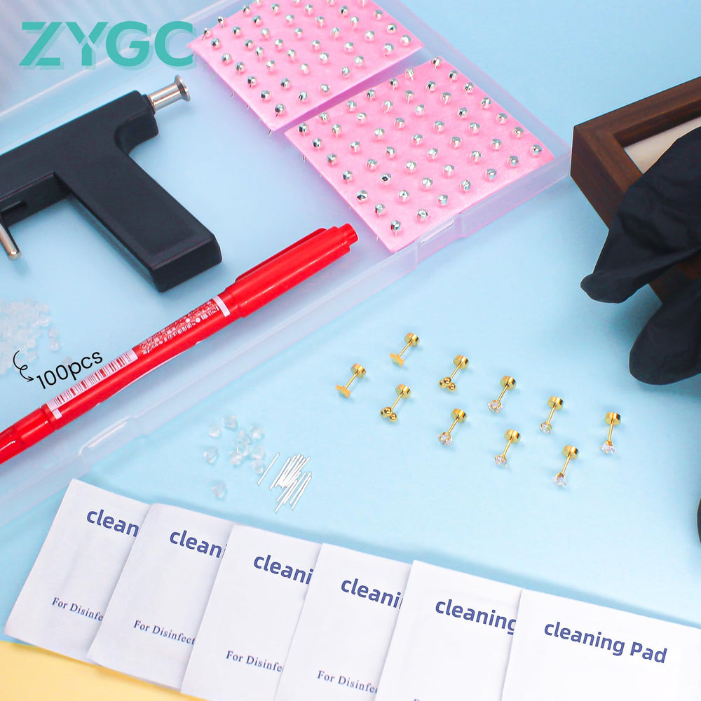 Tampons de nettoyage pour préparer et désinfecter les zones.