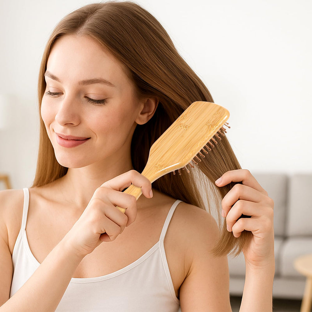 Brosse Zyghjort-bambou-cadeau-idéal: cadeau élégant pour femmes et hommes.