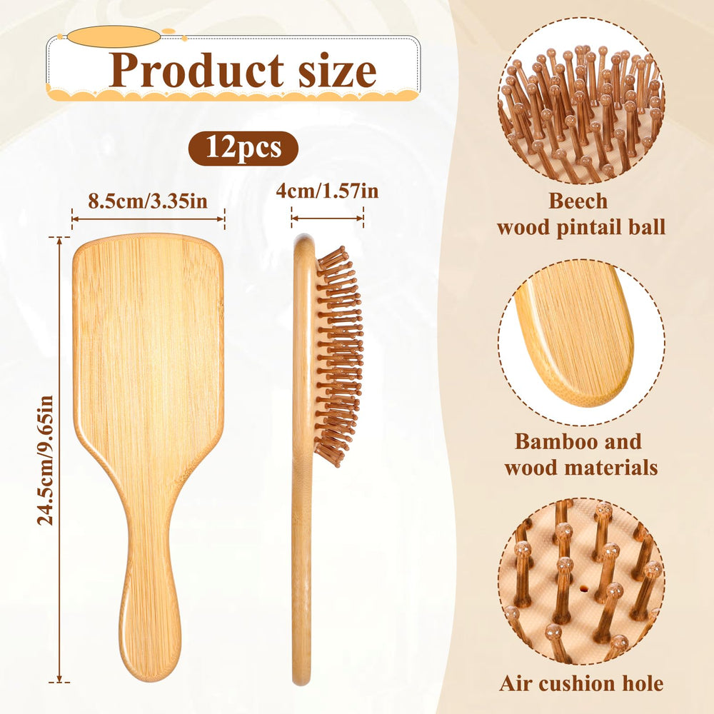 Brosse Zyghjort-bambou-ergonomique-design: prise en main confortable pour detangler.