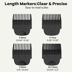 Quatre longueurs ajustables (3–6, 4–7, 5–8, 10–13 mm) pour divers besoins.