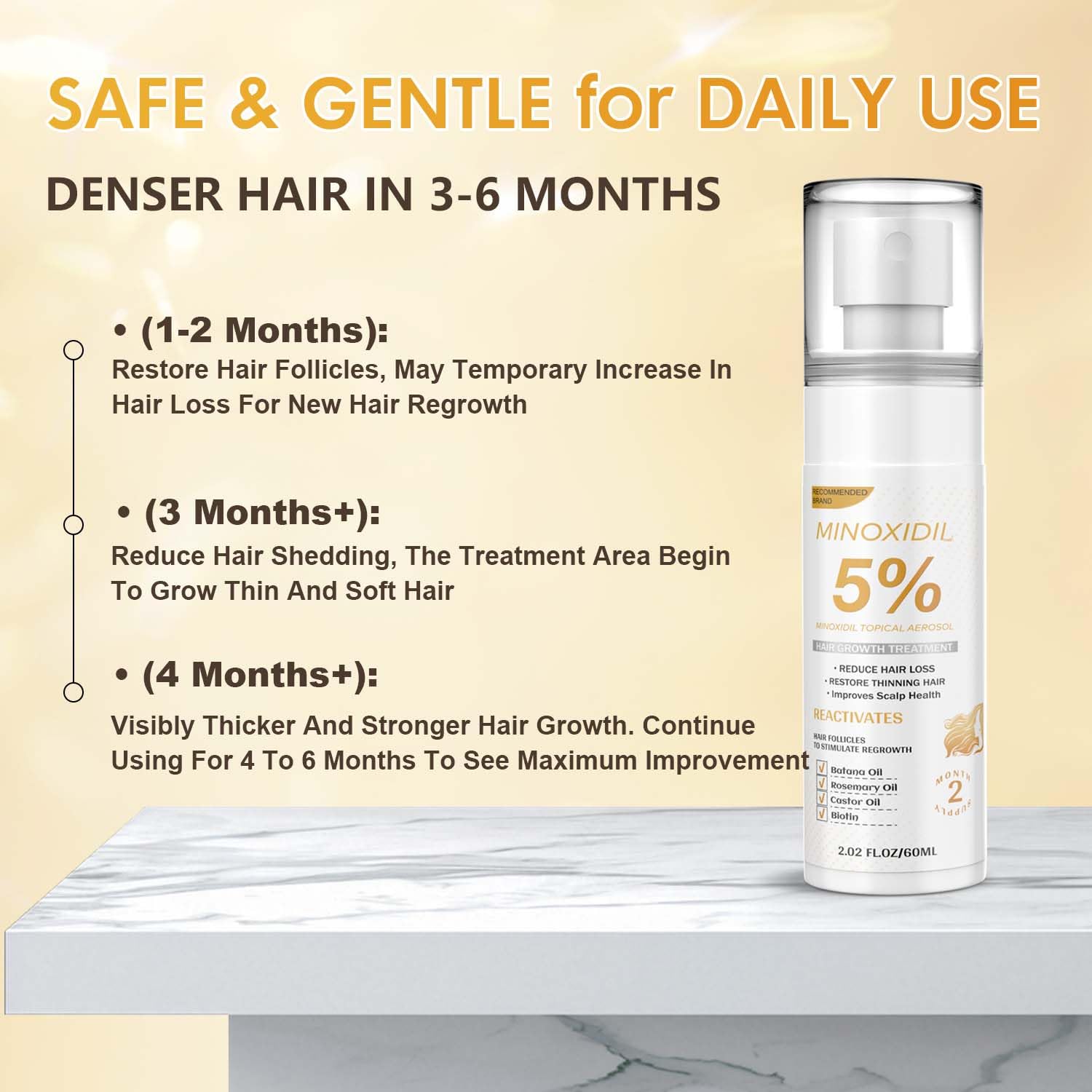 ZYXN Minoxidil - emballage sobre et design moderne
