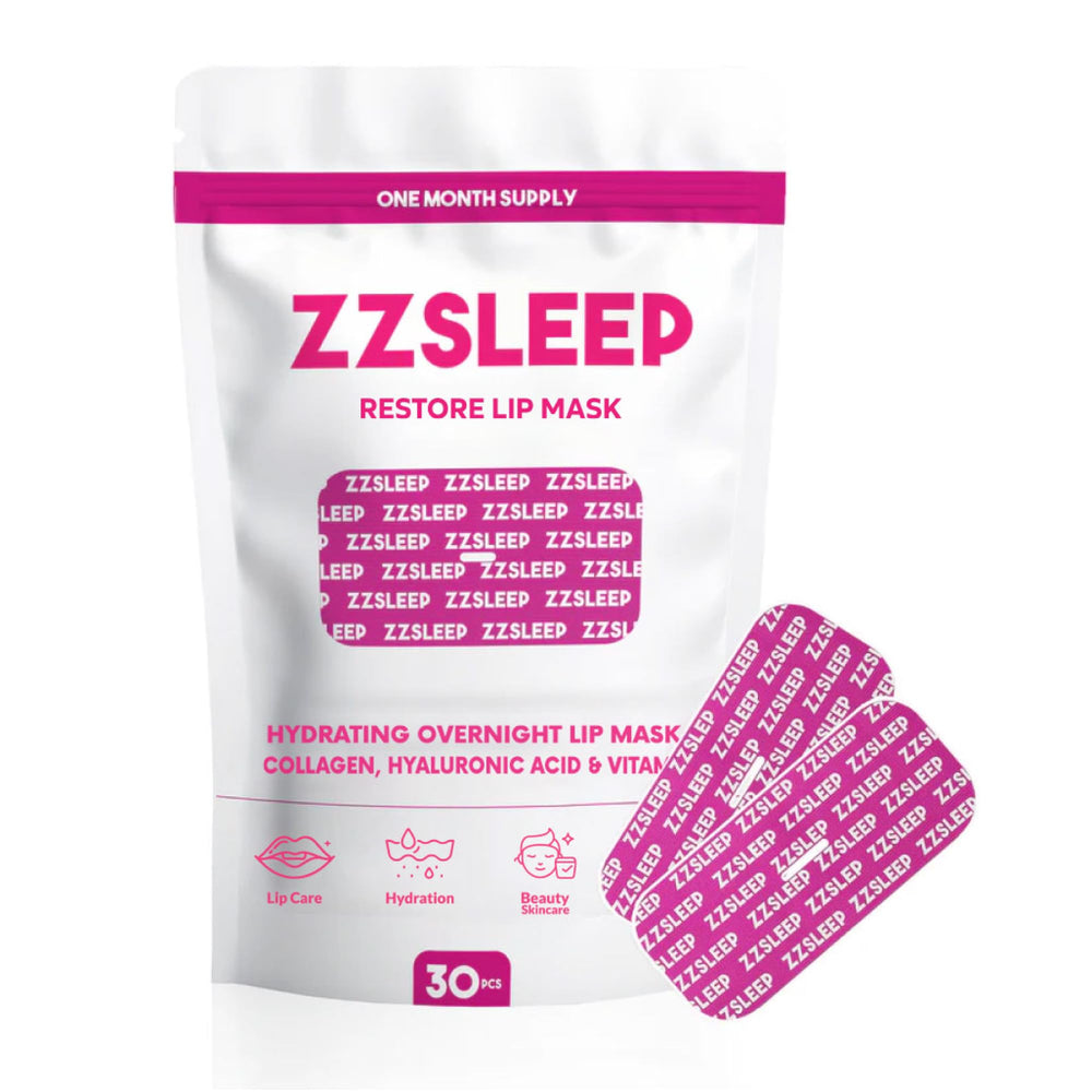 ZZSLEEP Restore Lip Mask emballage élégant et pratique pour un soin nocturne des lèvres.